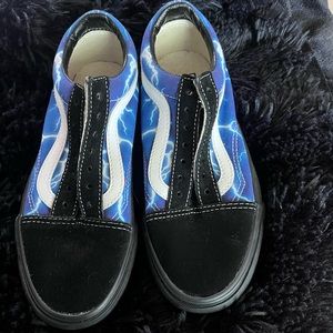 Custom vans never worn size men 4 womens 5.5
